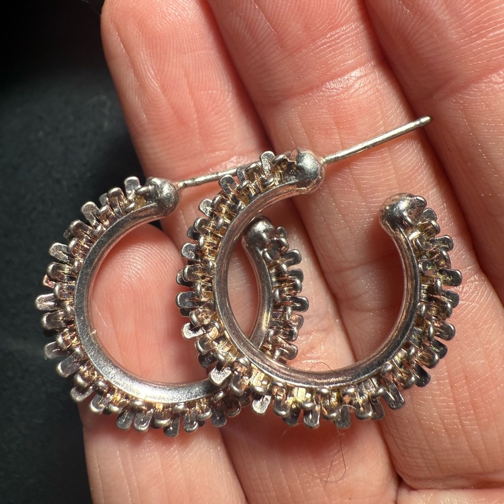 925 Italy Silver‎ Hoop Earrings
